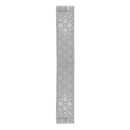 Heritage Lace Chantilly 14 x 102 in. Fringed Runner - White CN-14102W